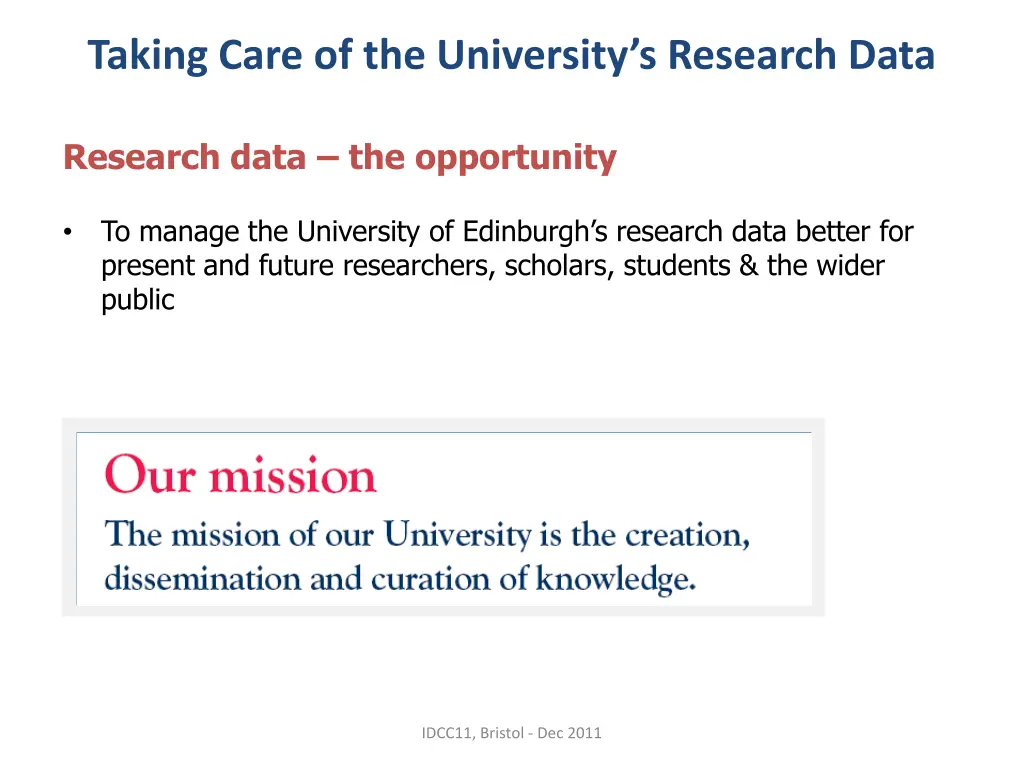 taking care of the university s research data 2
