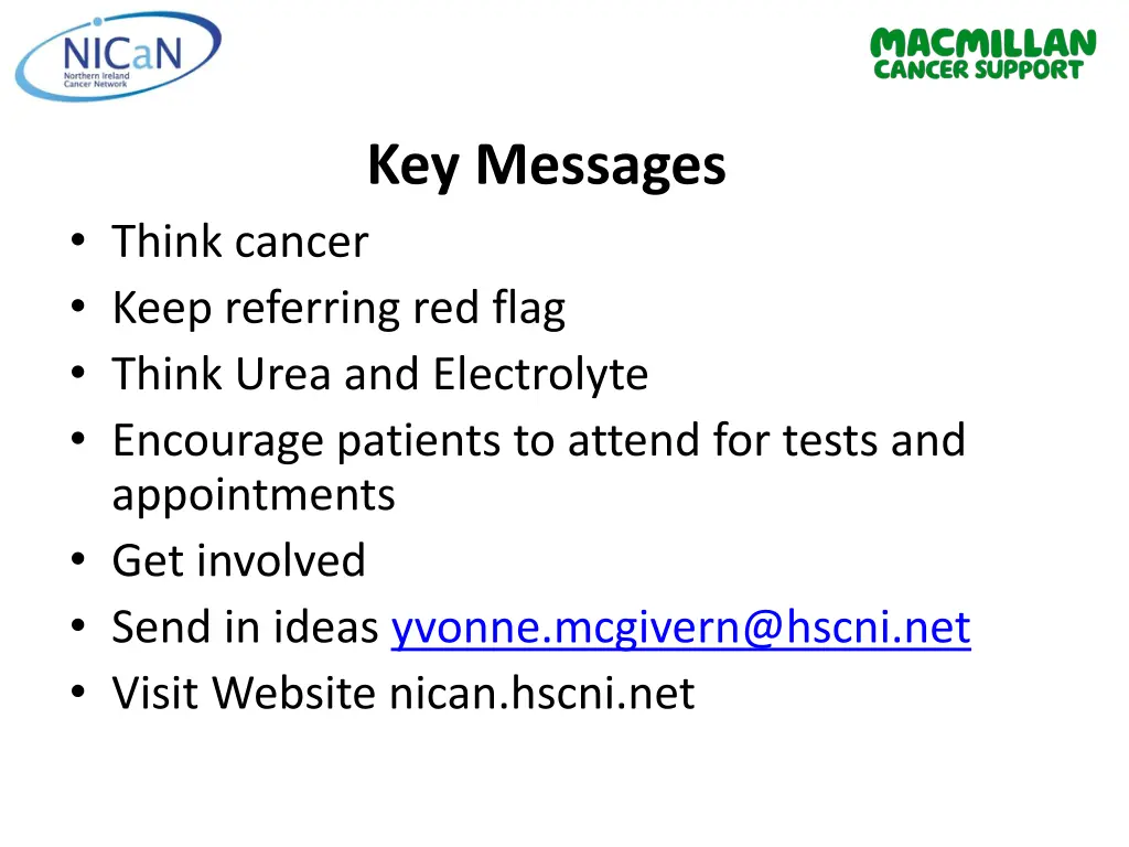 key messages
