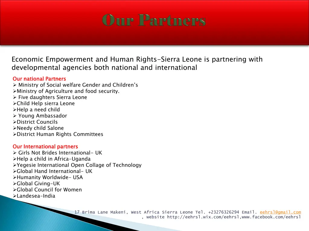 economic empowerment and human rights sierra