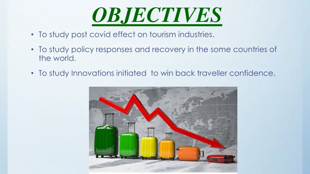 objectives to study post covid effect on tourism