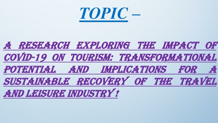 topic