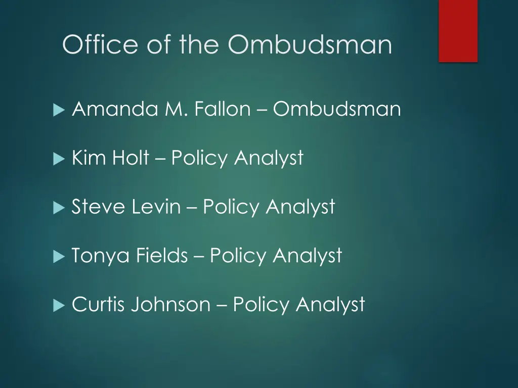 office of the ombudsman 1