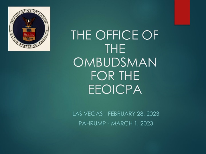 the office of the ombudsman for the eeoicpa