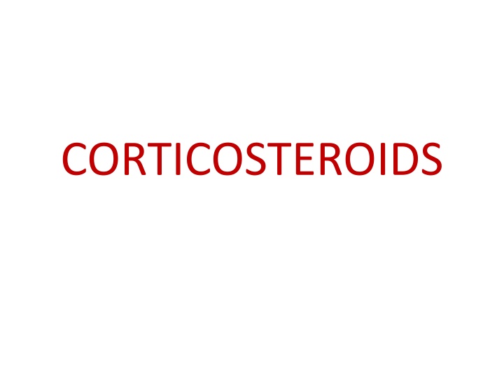 corticosteroids