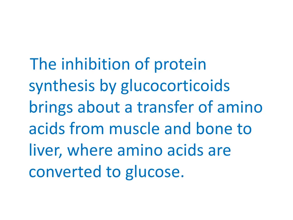 the inhibition of protein synthesis