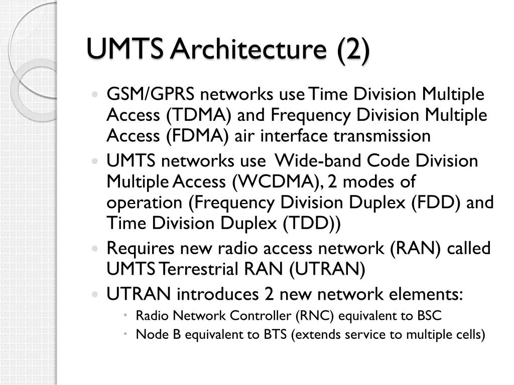 umts architecture 2