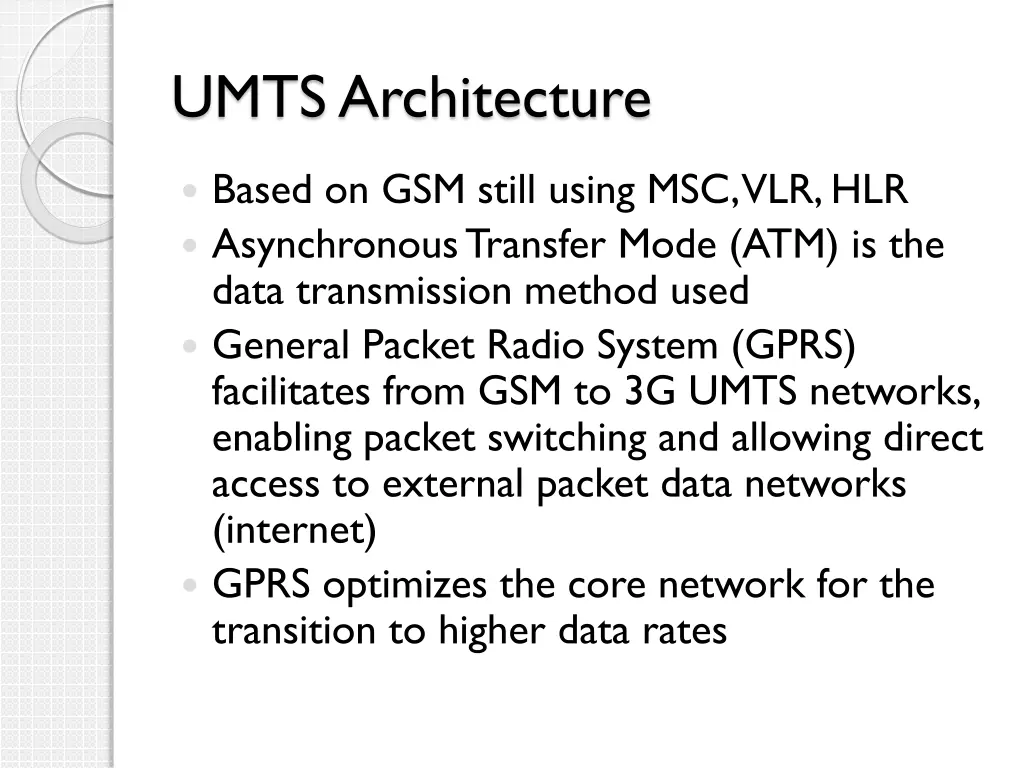 umts architecture