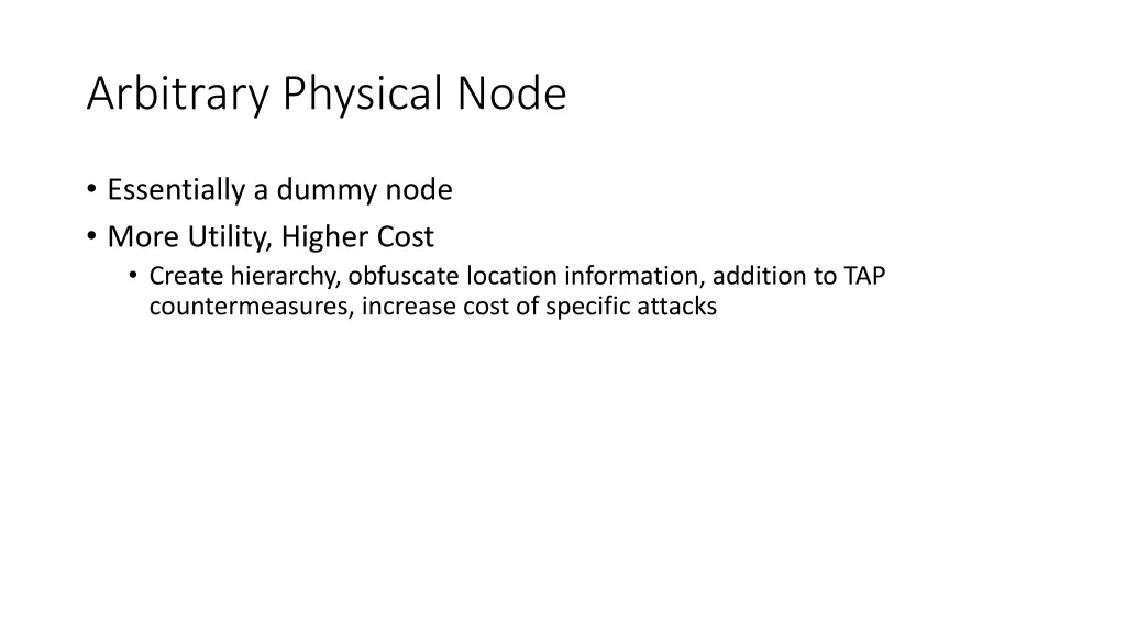 arbitrary physical node