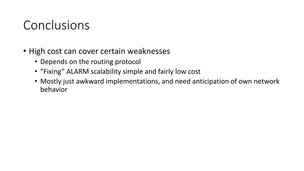 conclusions