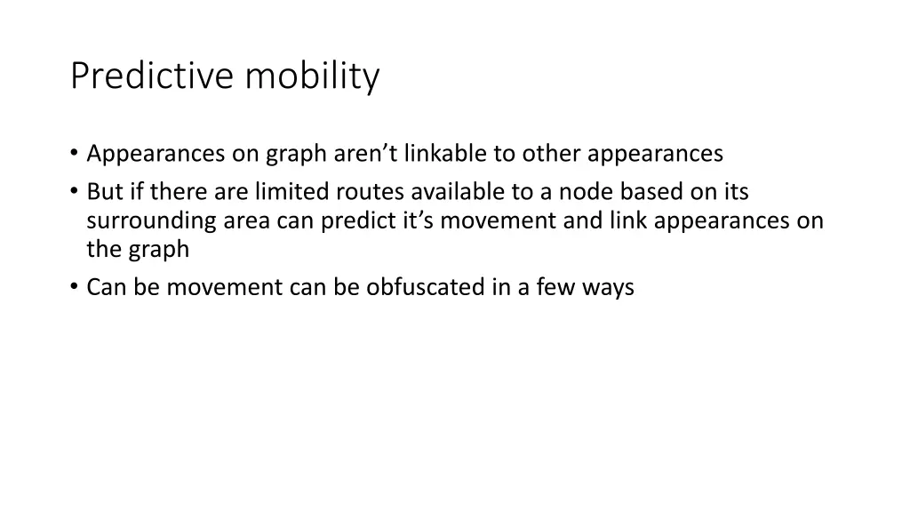 predictive mobility
