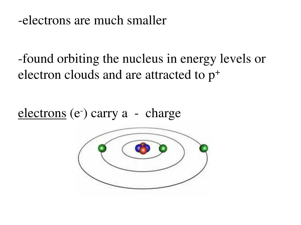 electrons are much smaller