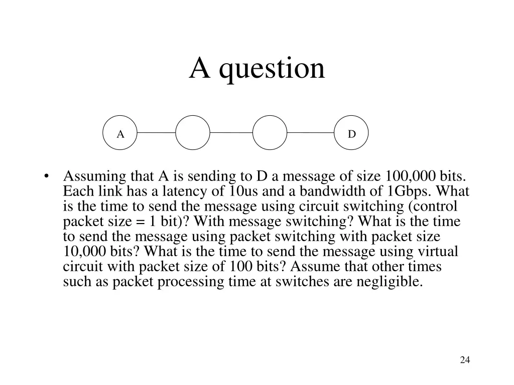 a question