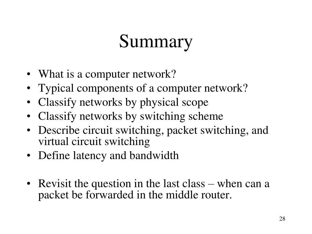 summary