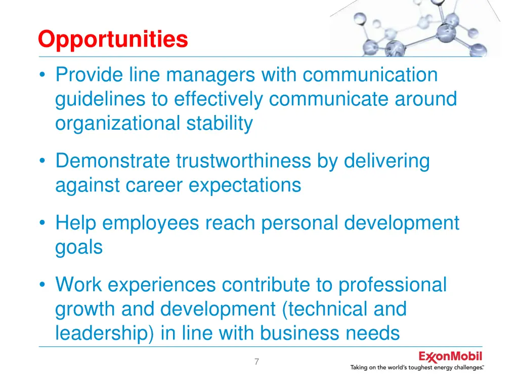 opportunities provide line managers with