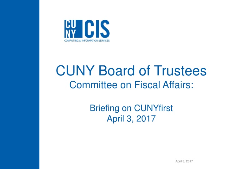 cuny board of trustees committee on fiscal affairs