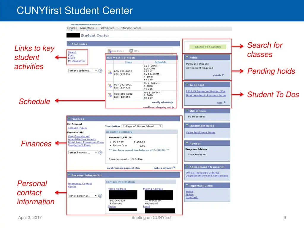 cunyfirst student center