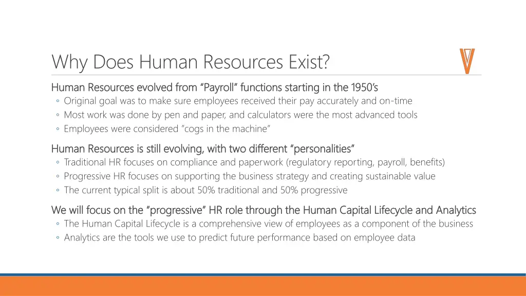 why does human resources exist