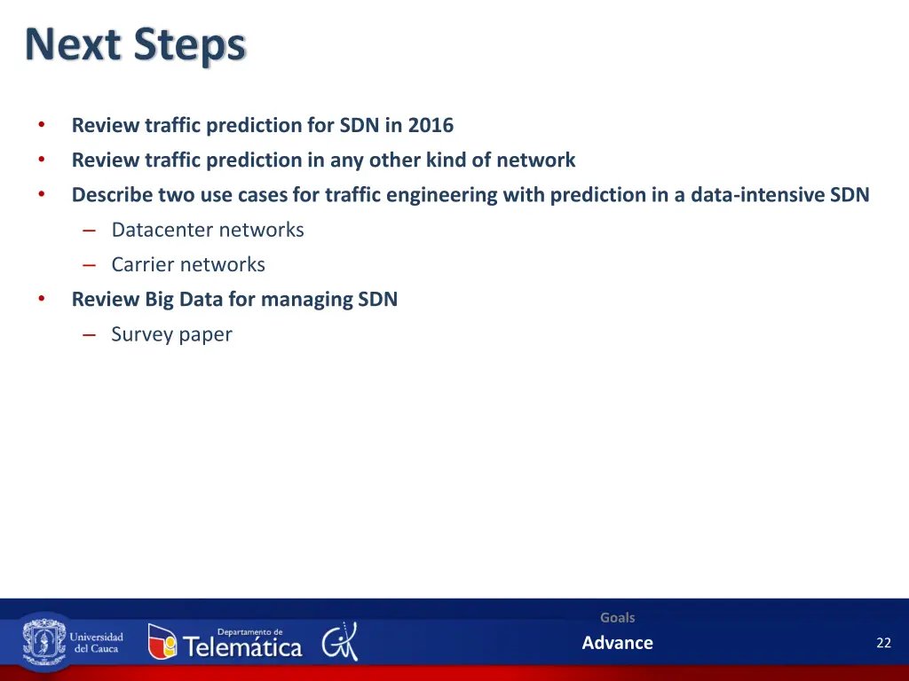 next steps
