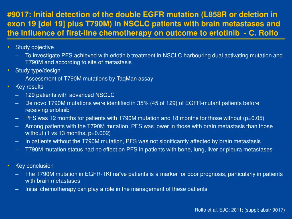 9017 initial detection of the double egfr