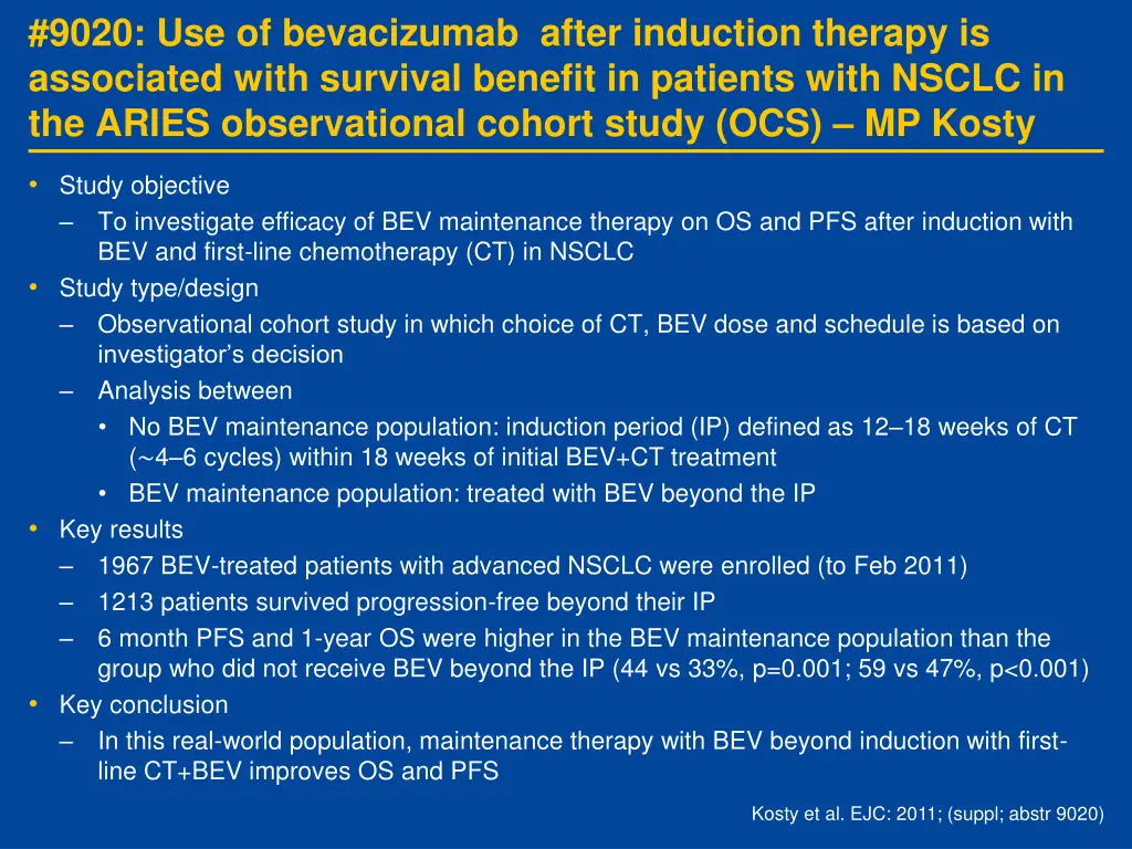 9020 use of bevacizumab after induction therapy