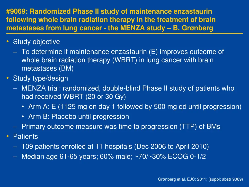 9069 randomized phase ii study of maintenance