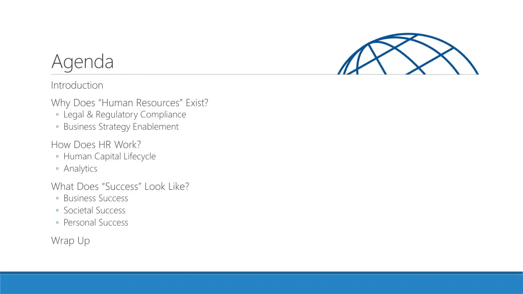 agenda introduction why does human resources