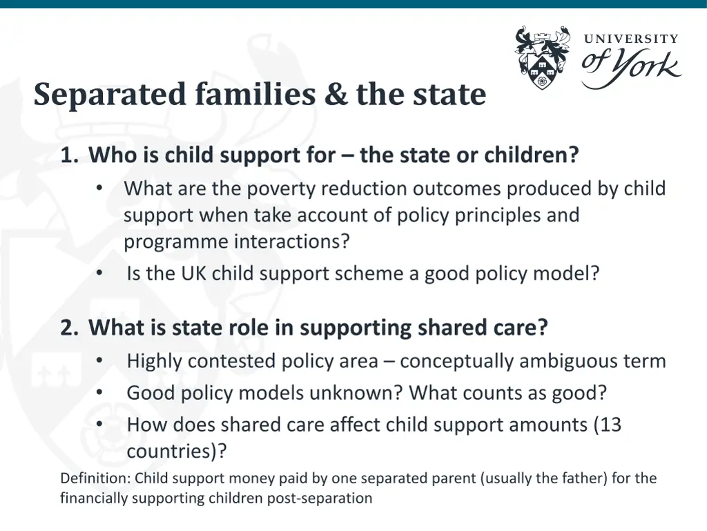 separated families the state