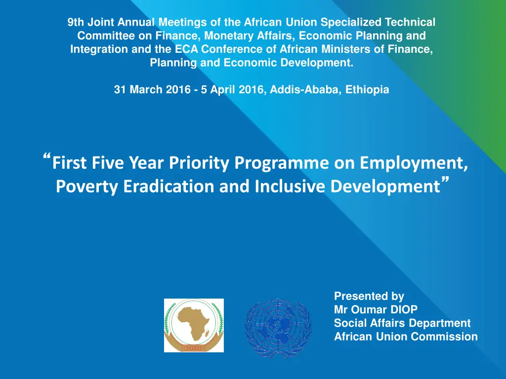 9th joint annual meetings of the african union