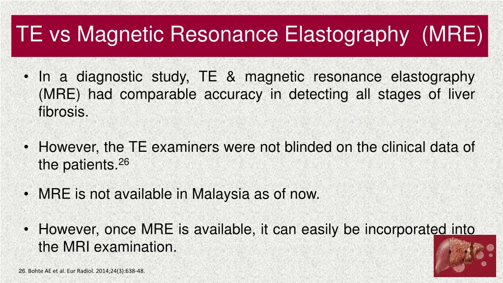 te vs magnetic resonance elastography mre