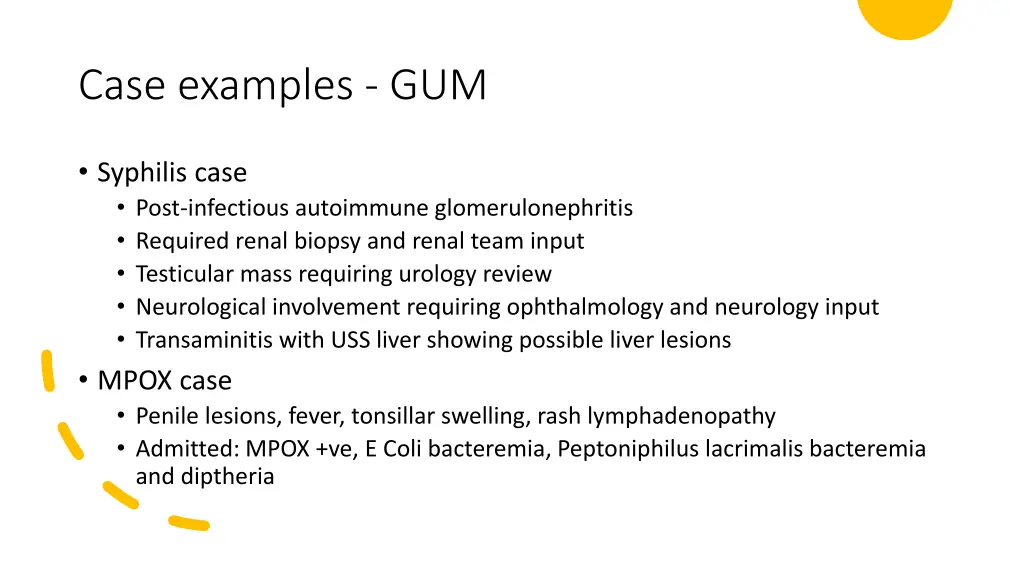 case examples gum