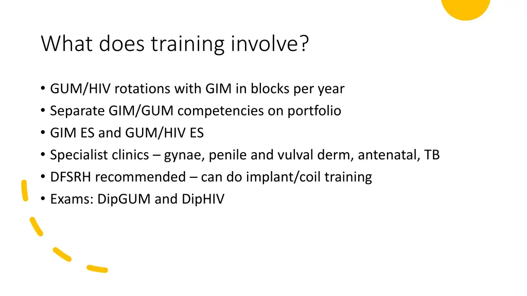 what does training involve