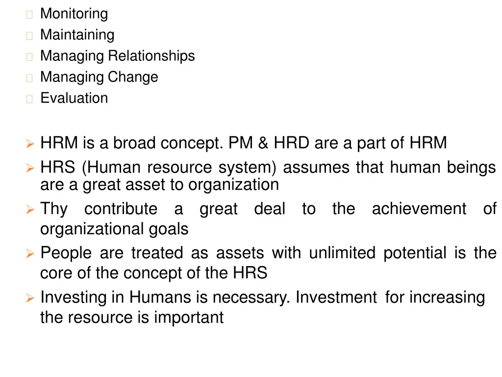 monitoring maintaining managing relationships