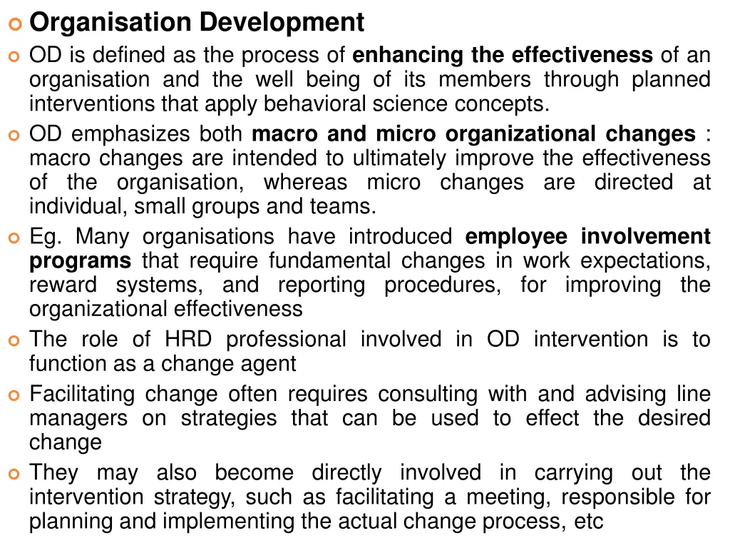 organisation development od is defined