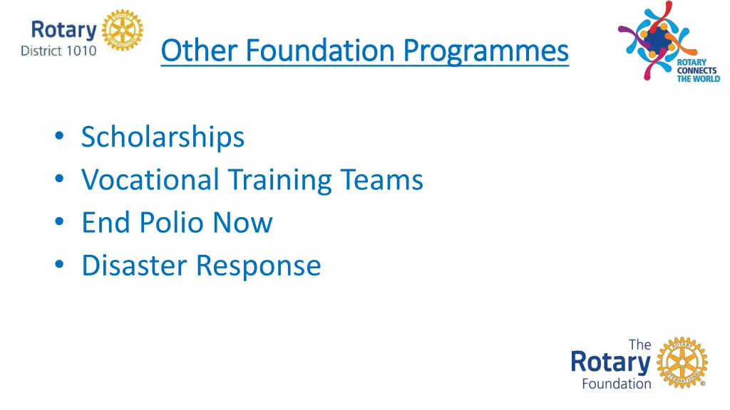 other other foundation foundation programmes
