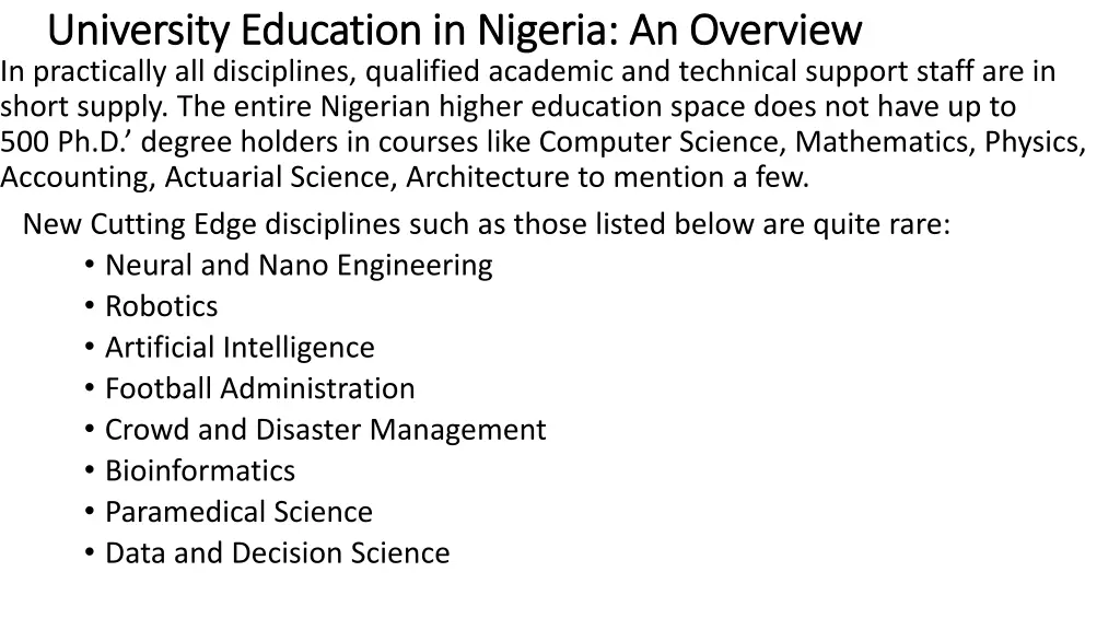 university education in nigeria an overview 2