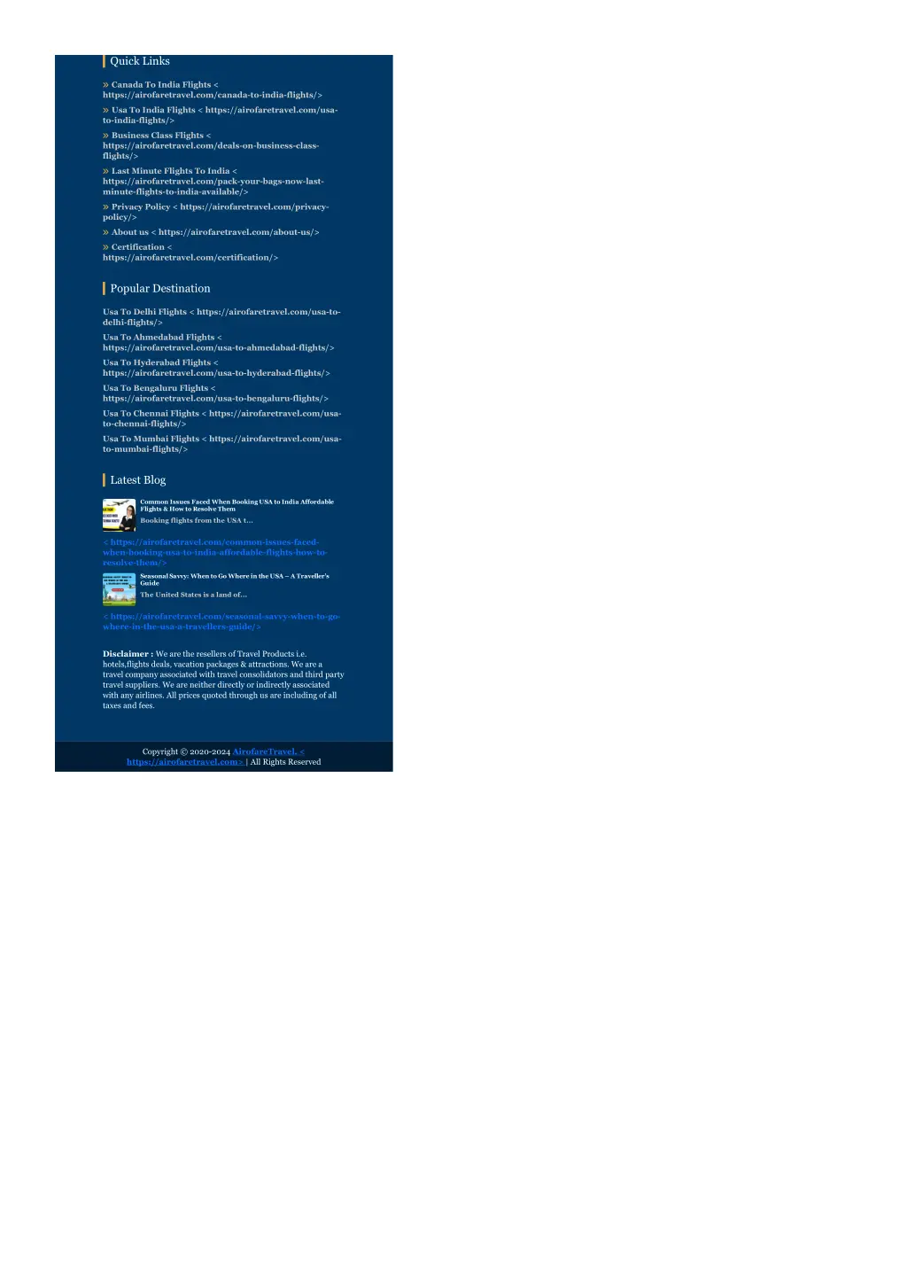 quick links