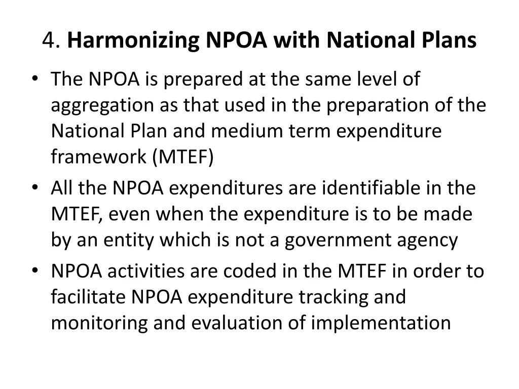 4 harmonizing npoa with national plans 1