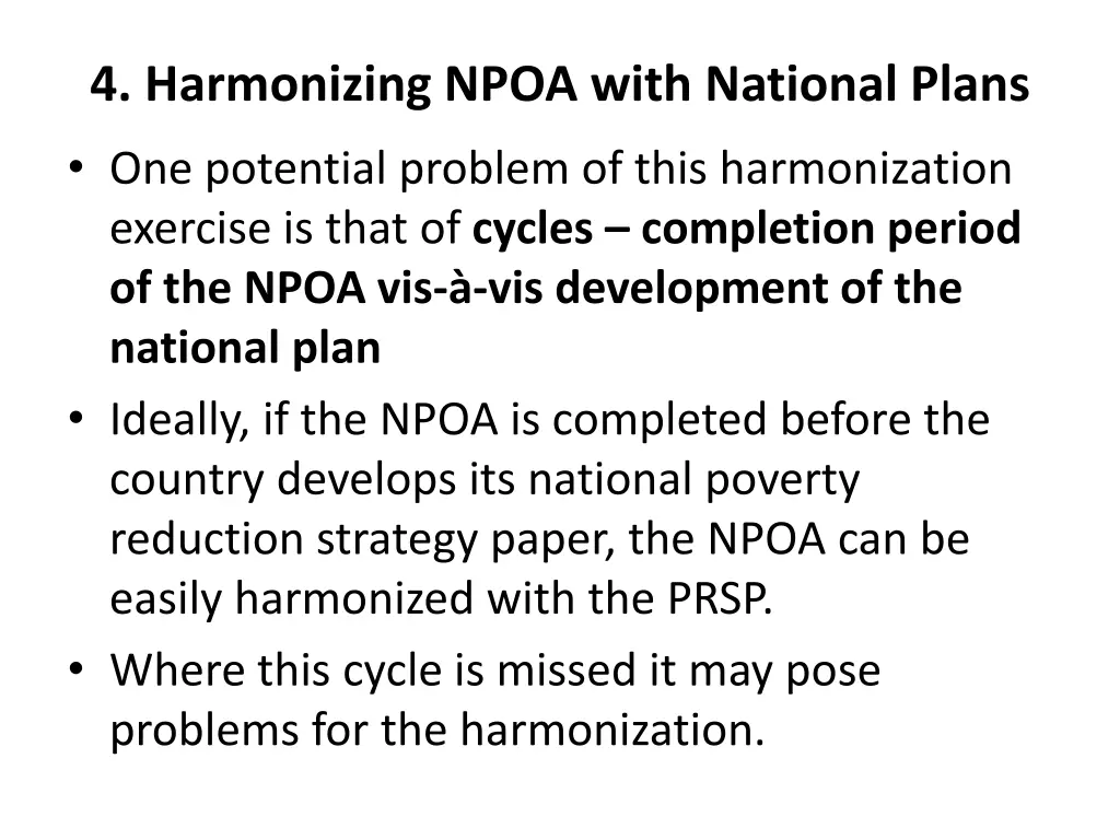 4 harmonizing npoa with national plans 2