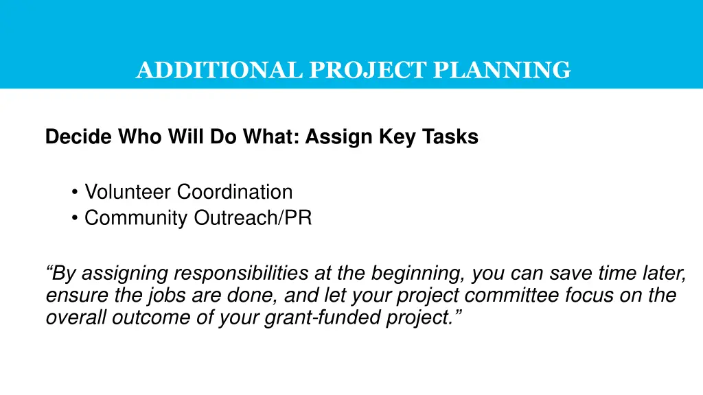 additional project planning 2