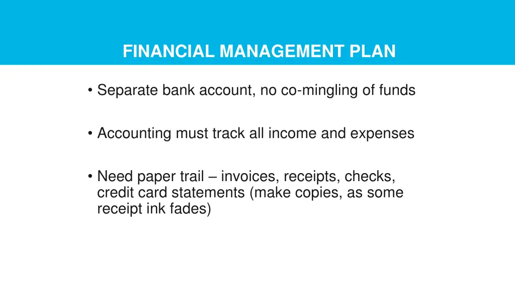 financial management plan