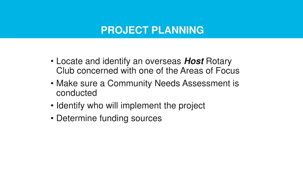 project planning