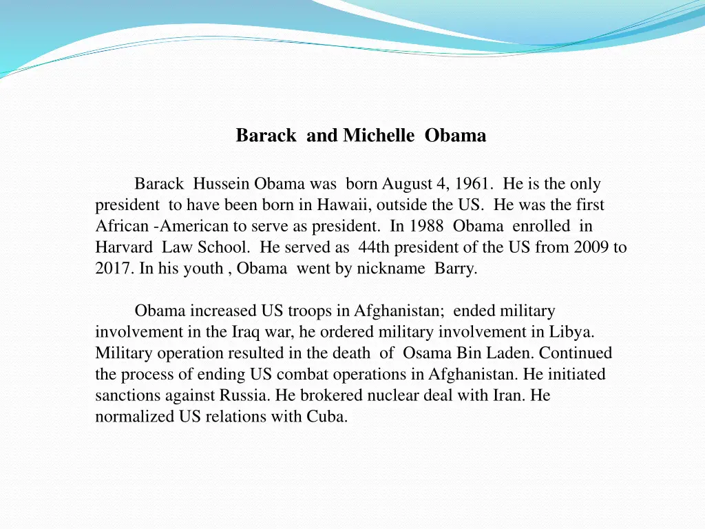 barack and michelle obama