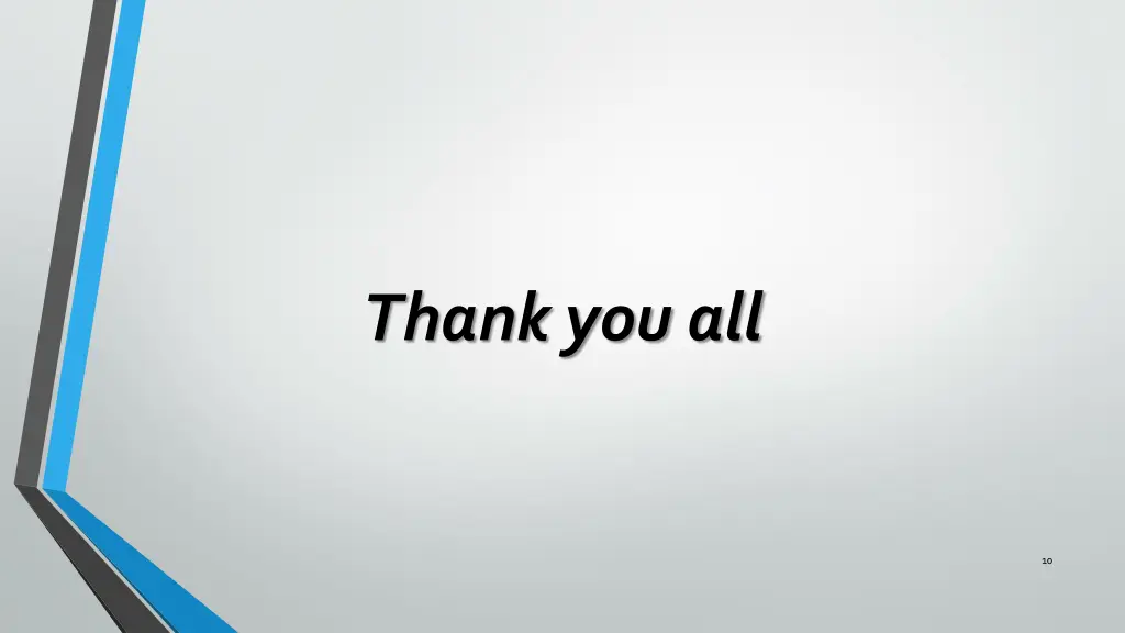 thank you all