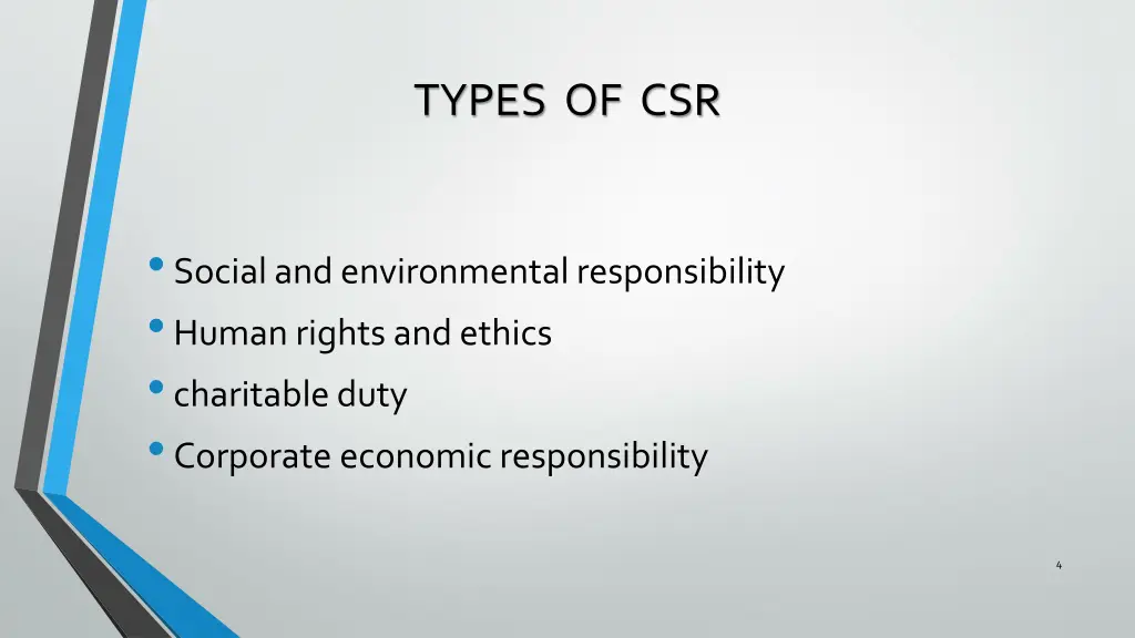 types of csr
