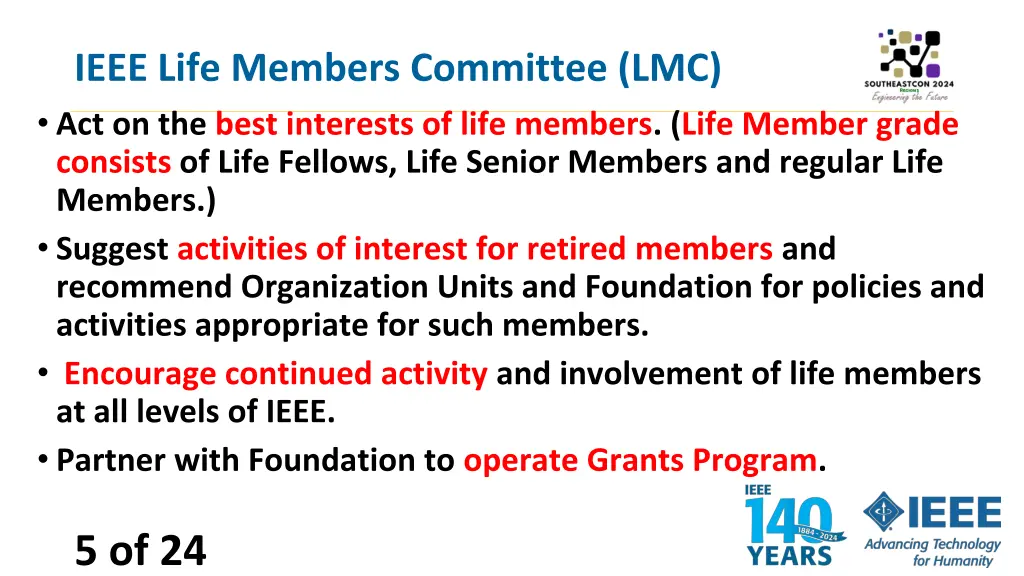 ieee life members committee lmc act on the best