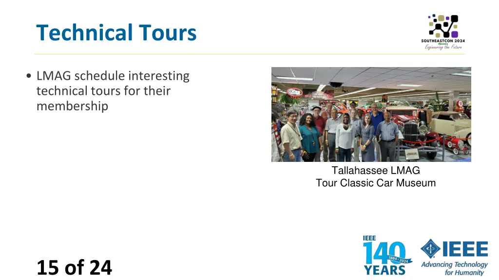 technical tours