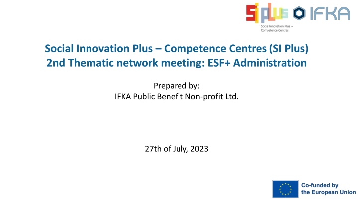 social innovation plus competence centres si plus