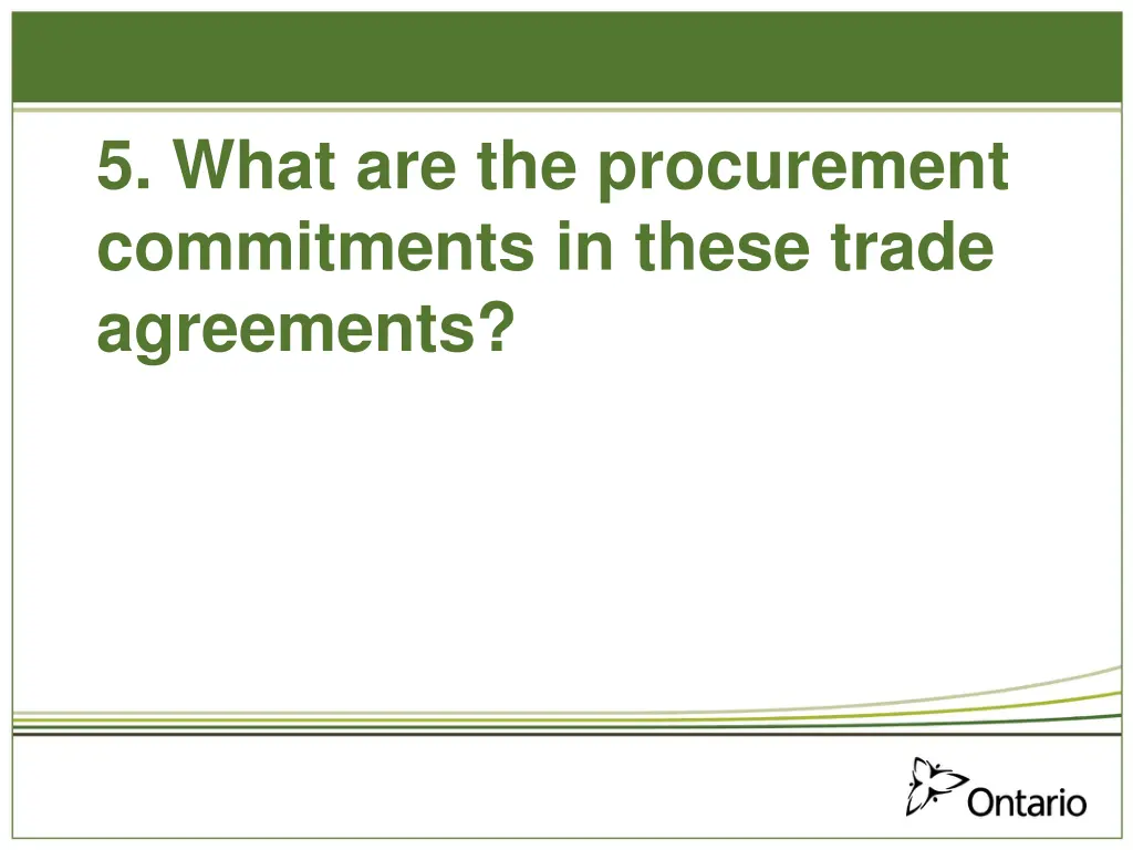 5 what are the procurement commitments in these
