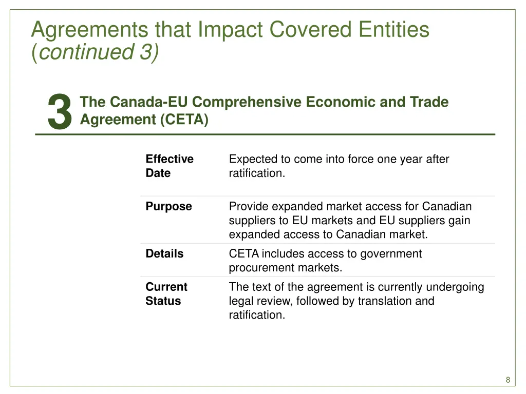 agreements that impact covered entities continued 2