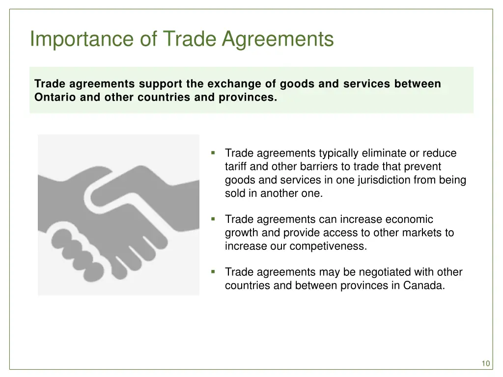 importance of trade agreements